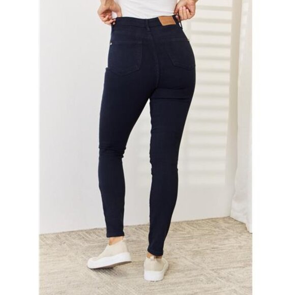 NWT 💙 Judy Blue Garment Dyed Tummy Control Skinny Jeans, Ankle Jeans, Slimming - Picture 8 of 10